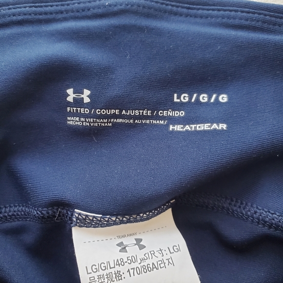 Under Armour Vanish Printed Leggings Brilliance Pink Academy Blue Large - Picture 6 of 7